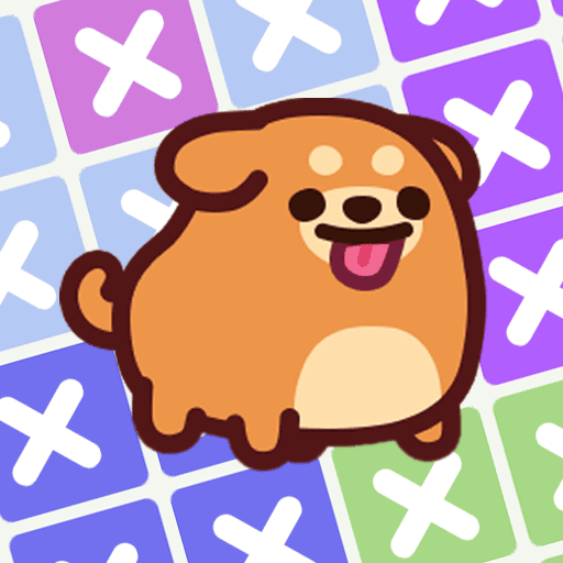 Woofdoku app icon showing a dog on a colorful grid